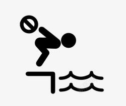 严禁游泳禁止游泳图标高清图片