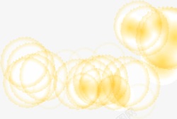 黄色圆形气泡七夕情人节素材