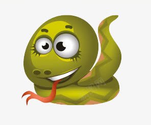 绿色的蛇png免抠素材_新图网 https://ixintu.com 卡通 大小眼 爬行动物