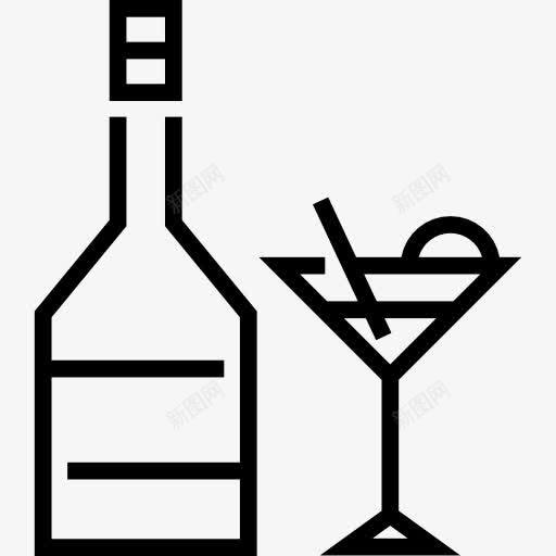马蒂尼图标png_新图网 https://ixintu.com 聚会 酒精 酒精饮料 食品 食品和餐厅 饮料 马蒂尼