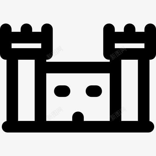 城堡图标png_新图网 https://ixintu.com 中世纪城堡 城堡 幻想 建筑 建筑与城市 纪念碑