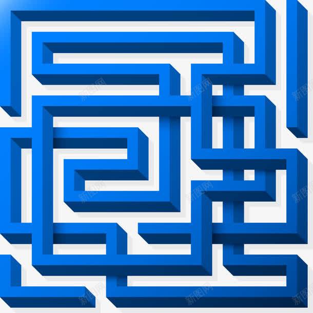手绘迷宫png免抠素材_新图网 https://ixintu.com 手绘 立体 线条 迷宫 迷宫线路