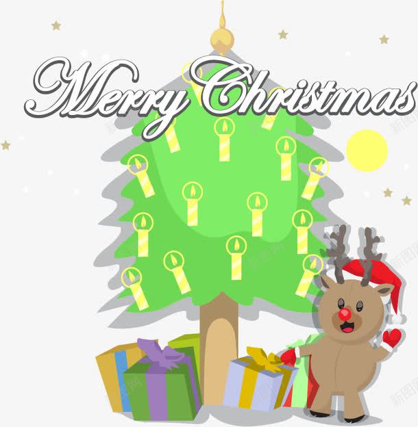 圣诞节圣诞树小鹿png免抠素材_新图网 https://ixintu.com png 圣诞树 圣诞节 圣诞节矢量 小鹿 矢量素材 素材