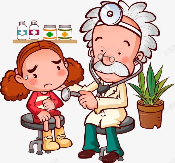 医生病人png免抠素材_新图网 https://ixintu.com PNG元素 免费下载 卡通 小女孩 病患 看病