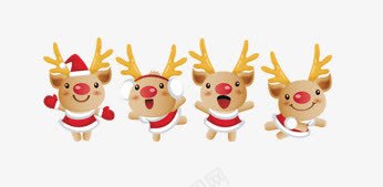 圣诞节迷你卡通小鹿png免抠素材_新图网 https://ixintu.com 动物 卡通 圣诞节 小鹿 迷你