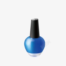 雅诗兰黛圆瓶香水蓝色手绘指甲油高清图片