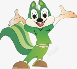 漂亮松鼠绿色的小松鼠高清图片