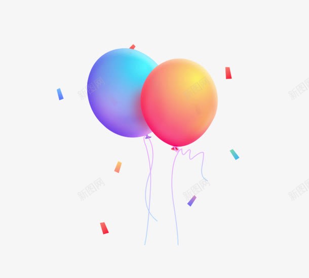 彩色的气球png免抠素材_新图网 https://ixintu.com 圆形 彩色 气球 漂浮彩片
