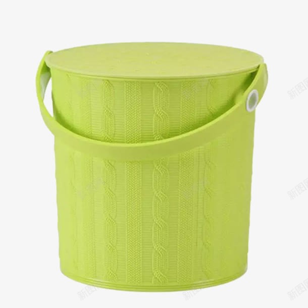绿色的桶png免抠素材_新图网 https://ixintu.com 产品实物 居家 日用 绿色