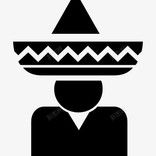 骑士墨西哥典型的墨西哥帽图标png_新图网 https://ixintu.com 人 墨西哥 墨西哥图标 骑士