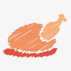 meat鸡油炸肉烤烤乱涂土耳其圣诞节的高清图片