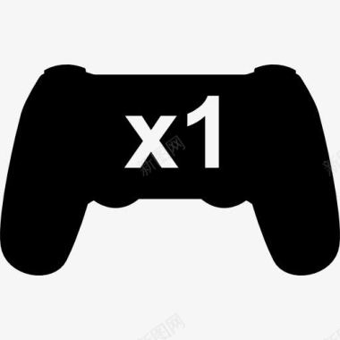 游戏控制一个人的接口符号图标图标