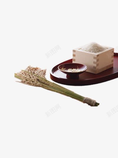 一桶大米png免抠素材_新图网 https://ixintu.com 大米 米饭 高粱