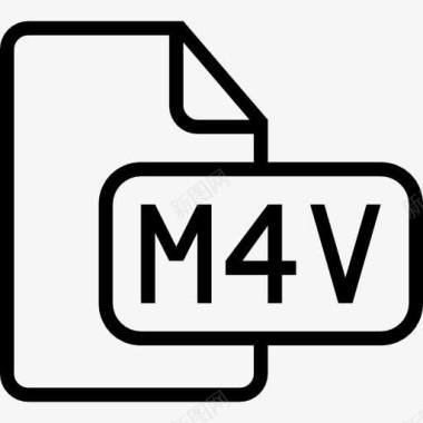 M4V文件类型概述界面符号图标图标
