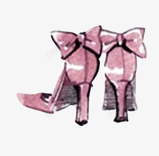 手绘高跟鞋png免抠素材_新图网 https://ixintu.com 女鞋 平面设计 手绘 时尚 高跟鞋