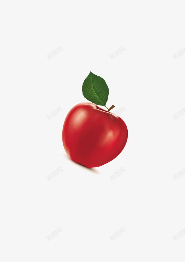 一个红苹果png免抠素材_新图网 https://ixintu.com 一个 水果 红苹果 苹果