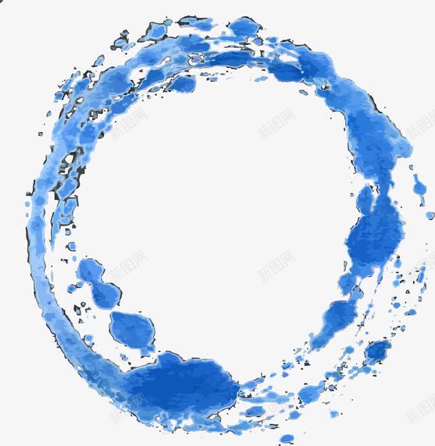 墨迹png免抠素材_新图网 https://ixintu.com 中国风 圆 墨迹 墨迹矢量 毛笔圆 水墨