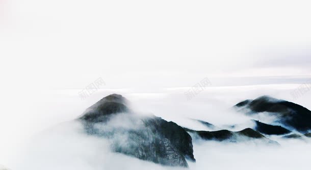 中国风山水画psd免抠素材_新图网 https://ixintu.com 上水 中国风 云 水墨