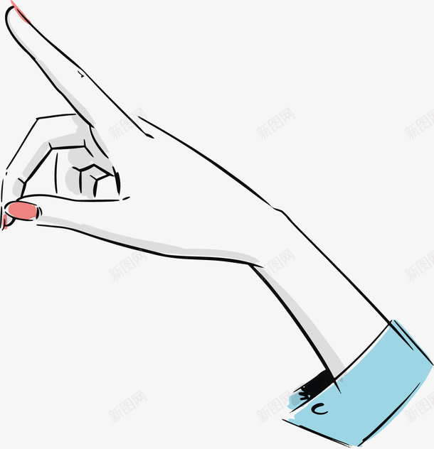 手绘一只手png免抠素材_新图网 https://ixintu.com 一只手 唯美 小清新 手 手绘 手绘一只手 手绘一只手PNG
