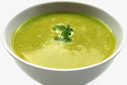 大碗饭绿色菜汤高清图片
