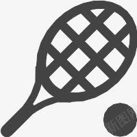 网球球拍球Glyphsmarticons图标png_新图网 https://ixintu.com ball racket tennis 球 球拍 网球