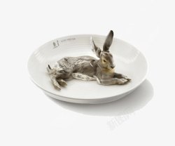 创意陶瓷小食碗创意陶瓷碗里的动物手绘艺术高清图片