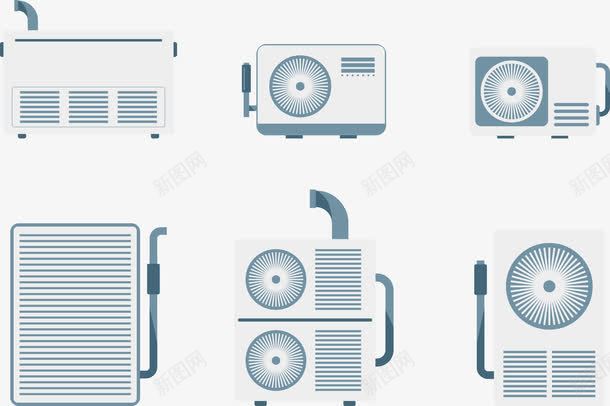 空调矢量图eps免抠素材_新图网 https://ixintu.com 冷气 排风口 暖气 空调 矢量图