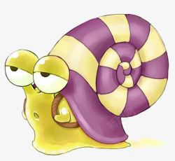紫色的蜗牛素材