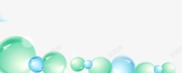 绿色蓝色圆形泡泡png免抠素材_新图网 https://ixintu.com 圆形 泡泡 绿色 蓝色