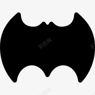普通的蝙蝠图标图标