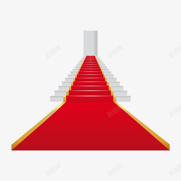 红色的地毯矢量图ai免抠素材_新图网 https://ixintu.com 台阶 喜庆 地毯 红地毯 红色 节日活动元素 矢量图