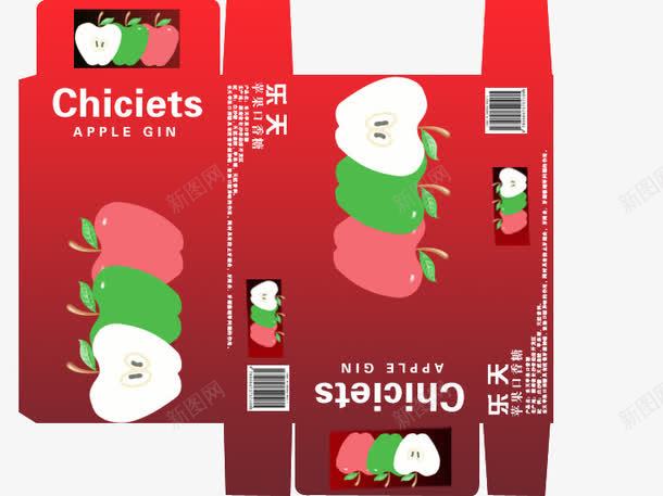 口香糖包装盒psd_新图网 https://ixintu.com 产品实物 包装设计 红色