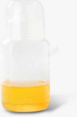 金色医疗透明瓶子中的金色液体医疗高清图片