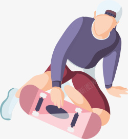 玩滑板的人玩滑板的人矢量图高清图片