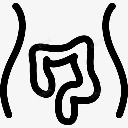 肠图标png_新图网 https://ixintu.com 人 人类 内部 肠 身体部位 部分器官 部分身体