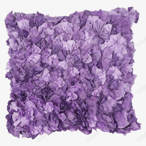 紫色漂亮花朵抱枕png免抠素材_新图网 https://ixintu.com 手工花朵 漂亮抱枕 紫色抱枕 花朵抱枕