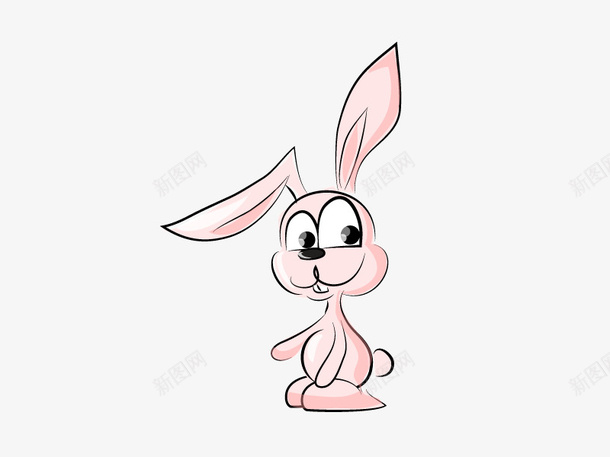 小兔子卡通元素矢量图ai免抠素材_新图网 https://ixintu.com 元素 兔子 兔子卡通 矢量卡通 矢量图