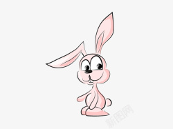 小兔子卡通元素矢量图素材
