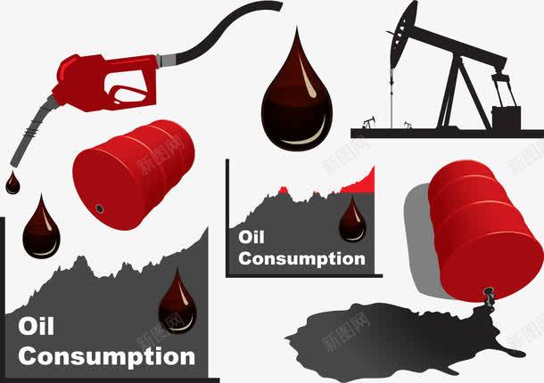 石油png免抠素材_新图网 https://ixintu.com 油桶 石油 红色