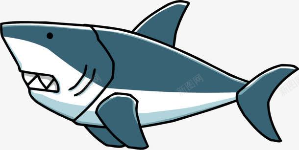 卡通鲨鱼png免抠素材_新图网 https://ixintu.com 沙鱼 海洋生物 鲛 鲛鲨