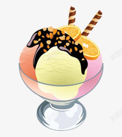 鼠绘冰激淋png免抠素材_新图网 https://ixintu.com 冰激淋 冷饮 可爱 彩色 美味