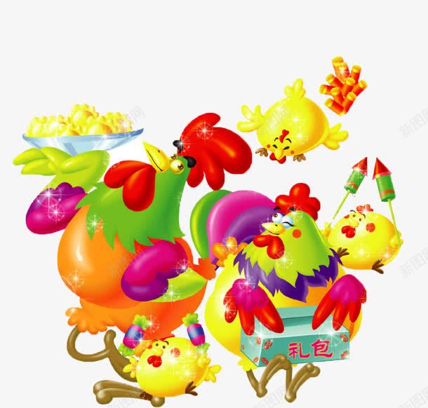 鸡png免抠素材_新图网 https://ixintu.com 卡通动物 卡通动物素材 可爱卡通 小鸡 非主流