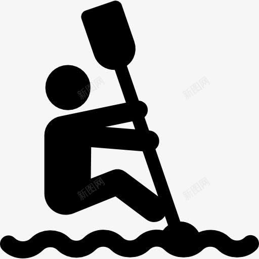 Kayak图标png_新图网 https://ixintu.com 体育 橡木 水上运动 运动 运动员