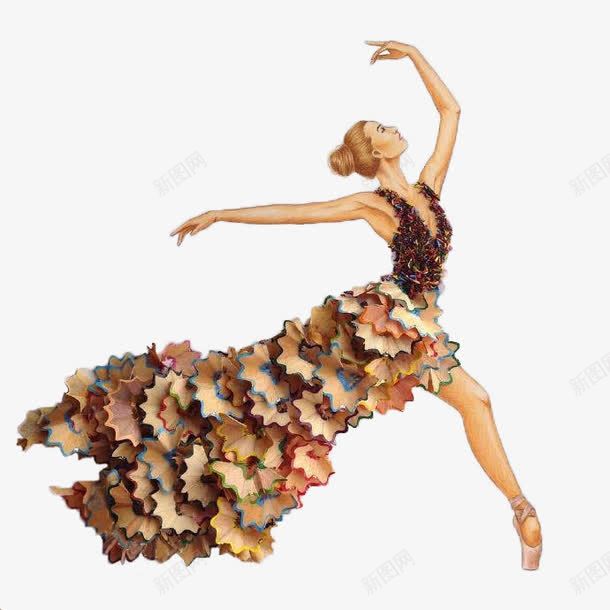 创意芭蕾女孩png免抠素材_新图网 https://ixintu.com 创意 女孩 手绘 手绘女孩 笔削裙 芭蕾 芭蕾舞 跳芭蕾 铅笔削