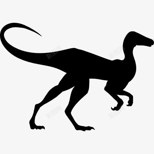 恐龙形状的美颌龙图标png_新图网 https://ixintu.com 侧视图 动物 动物王国 形状 恐龙 美颌龙