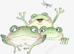 三只青蛙素材