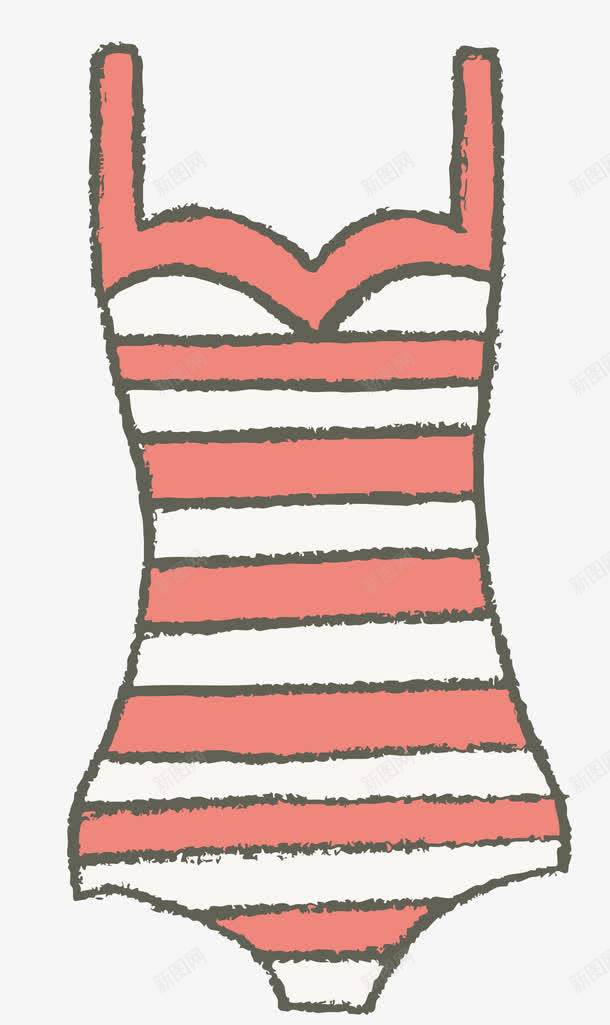女士泳衣图标png_新图网 https://ixintu.com 图标标识 女士泳衣 手绘图 插图 泳衣