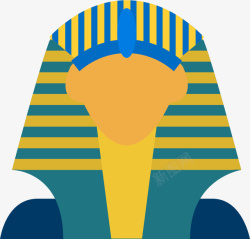 彩色卡通古埃及符号素材