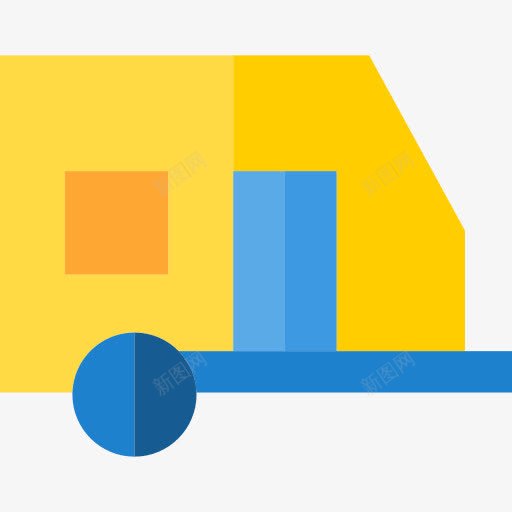 大篷车图标png_新图网 https://ixintu.com 夏天的假期 大篷车 拖车 运输车辆 露营