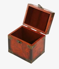 箱柜复古棕色木箱高清图片